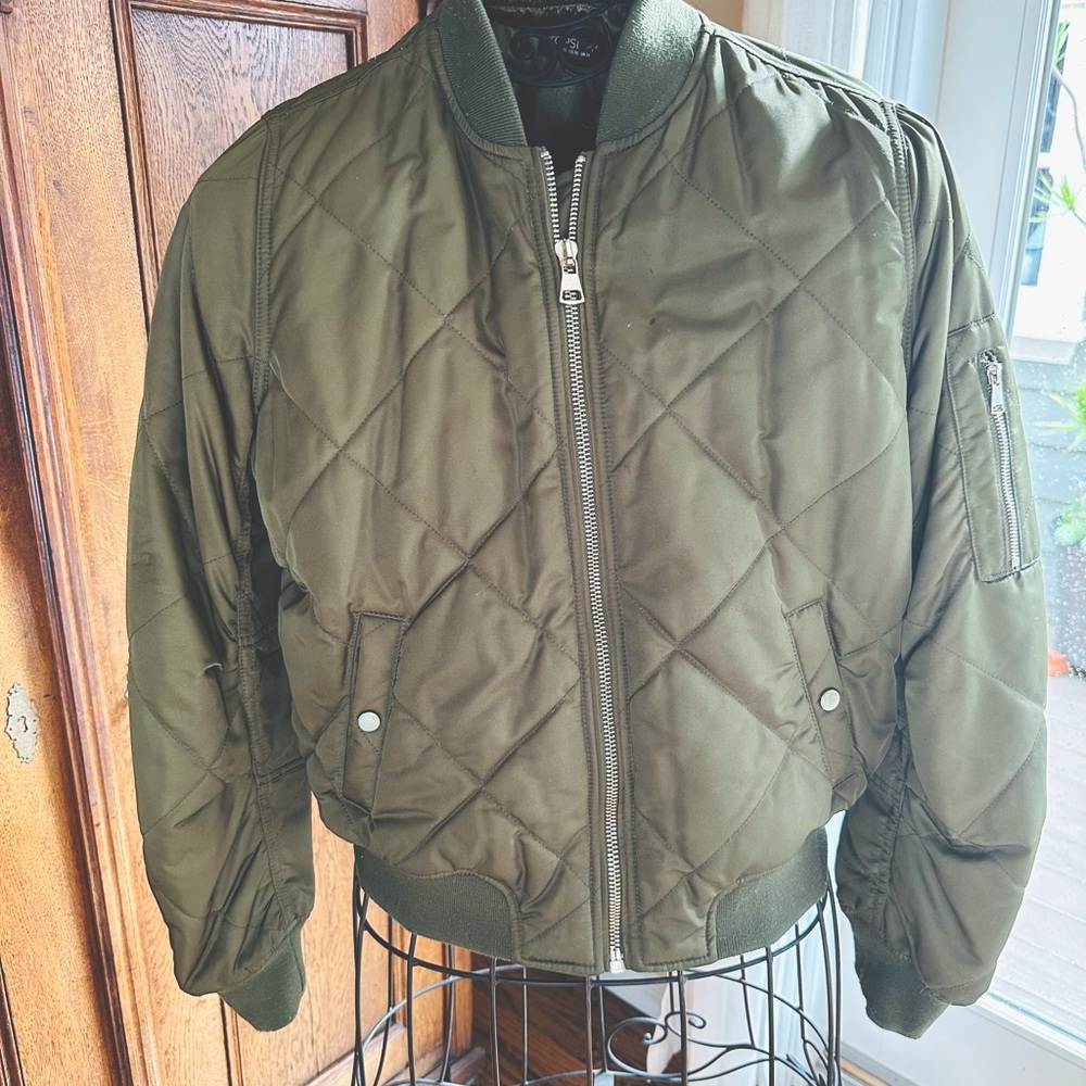 Topshop Puffer Jacket Womens Sz 10